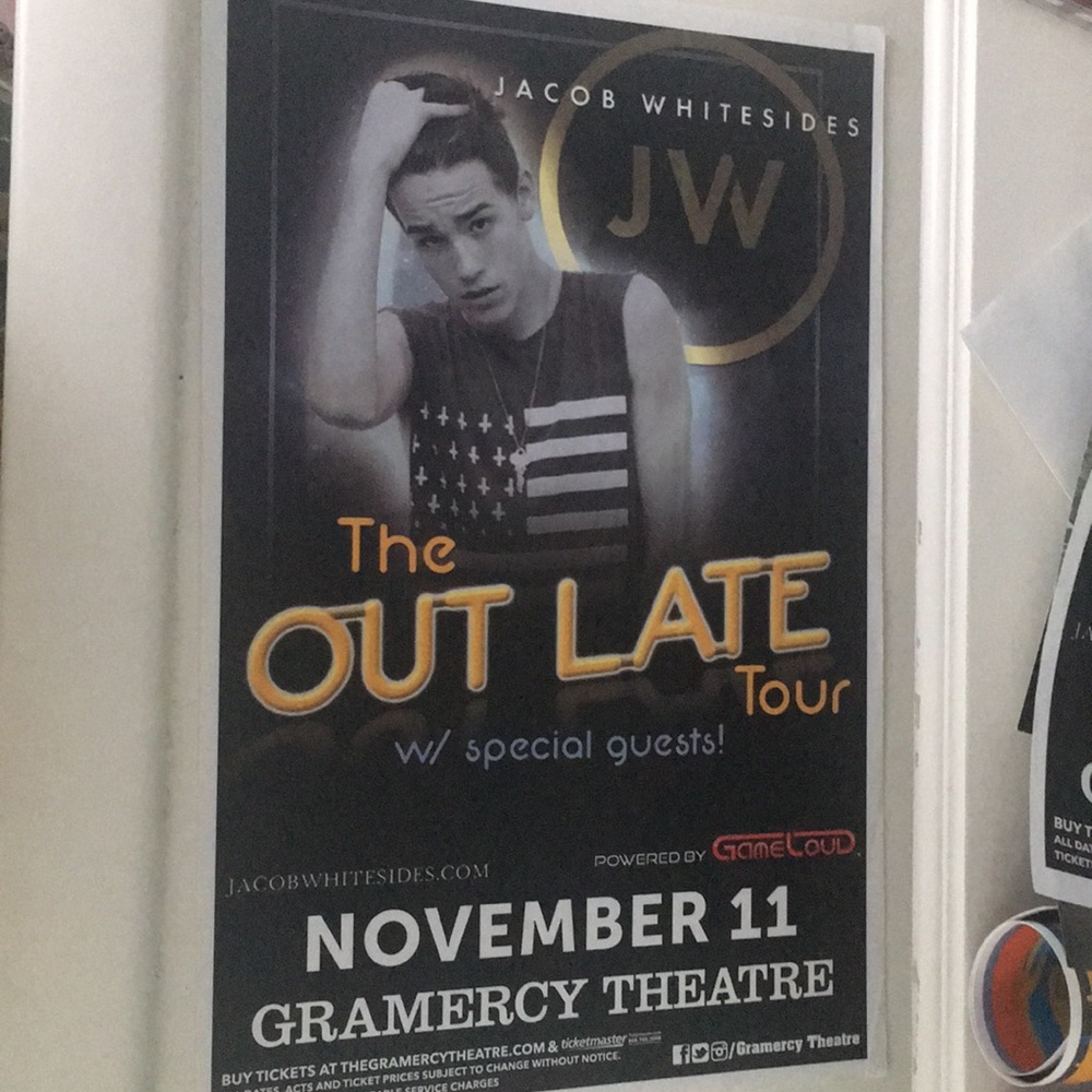 jacob whitesides poster from birthday show